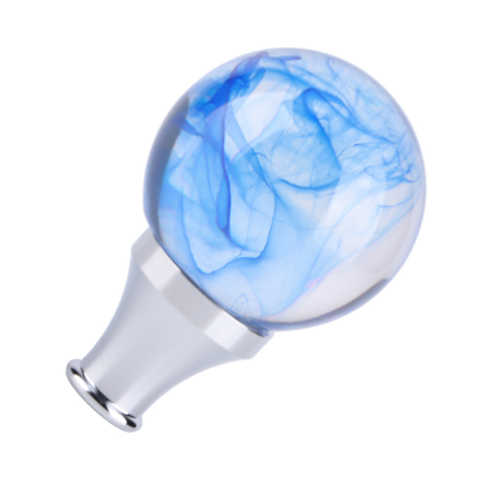 Jdm Style Metal & Resin Gear Shift Knob With 3 Adapters Blue 6911332183313