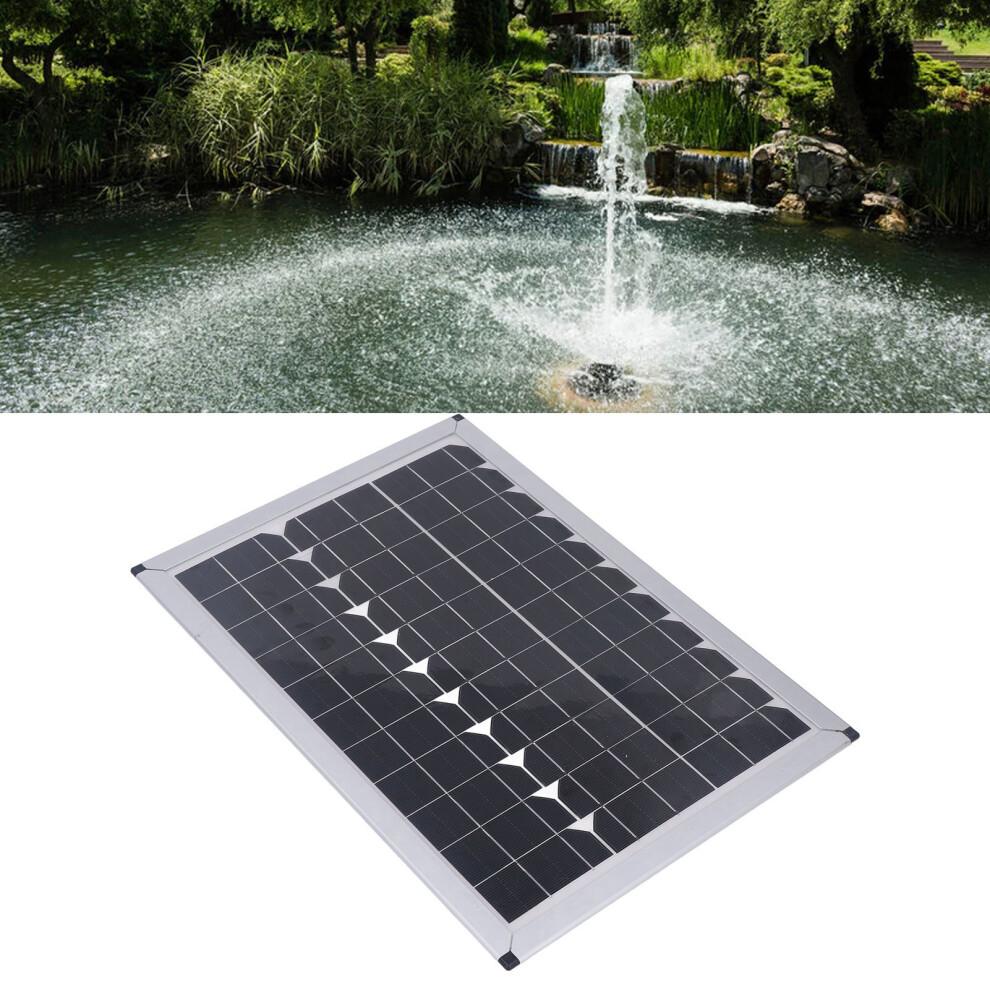 20W Solar Water Pump Kit For Garden, 12V, 800L/H, 5M Lift 4641332188705