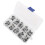 100Pcs Fishing Rod Guide Ring Set Ceramic Guide 6