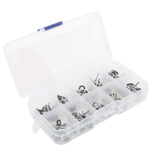 100Pcs Fishing Rod Guide Ring Set Ceramic Guide 1