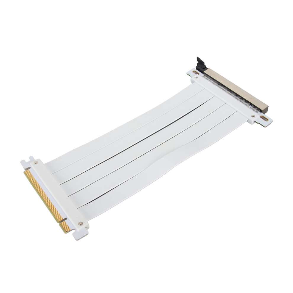 Pcie 4.0 X16 40Cm Extender Cable - Secure & Efficient For Gpus White 5091332189902