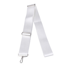 Tennis Net Center Strap with Adjustable Height & Stainless Steel Buckle White
