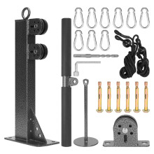 Fitness Wall Mount Stand Pulley Cable Attachment
