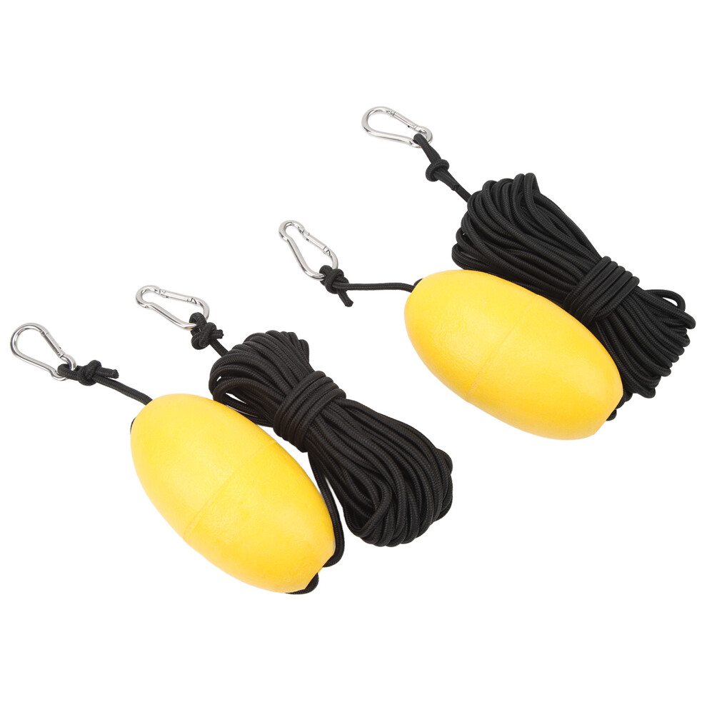 2Pcs 30Ft Yellow Marine Tow Line Buoy Ball For Boat And Jet Ski 8791332192588