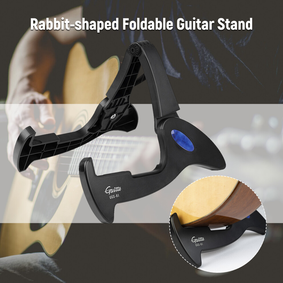 Guitto Guitar Bracket: Compact Non-Slip Stand for Multiple Instruments