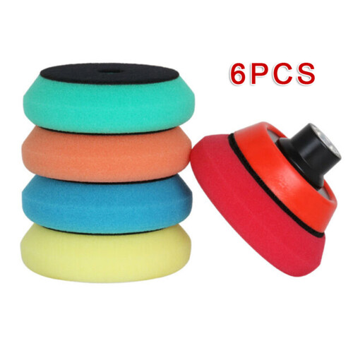6Pcs 3 Inch Polishing Buffing Pads for Car Paint