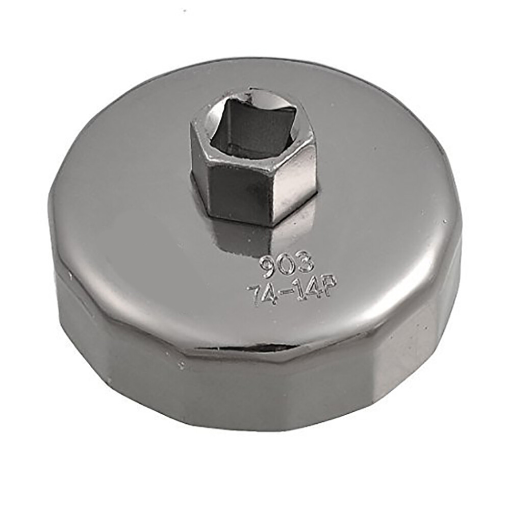 74Mm 14 Flute Aluminum Oil Filter Wrench Socket 9121376174636