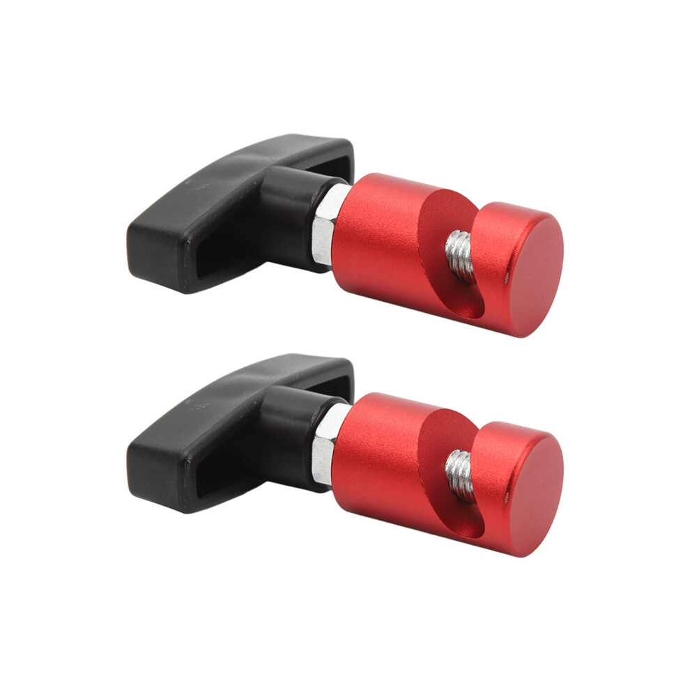 2Pcs Car Hood Lift Support Clamp Aluminum For Hatchbacks & Trunks Red 8041332198135