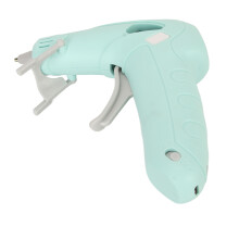 Rechargeable 10W Mini Hot Glue Gun with 30 Sticks, 12.5x3.5x14cm Green