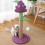 Purple Grape Shape Sisal Cat Climbing Tree with Interactive Multifunctional Features 14