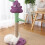 Purple Grape Shape Sisal Cat Climbing Tree with Interactive Multifunctional Features 4