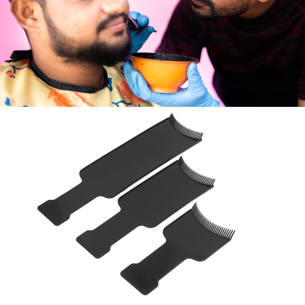 3PCS Highlighting Board & Brush Set with Teeth for Precise Hair Dyeing