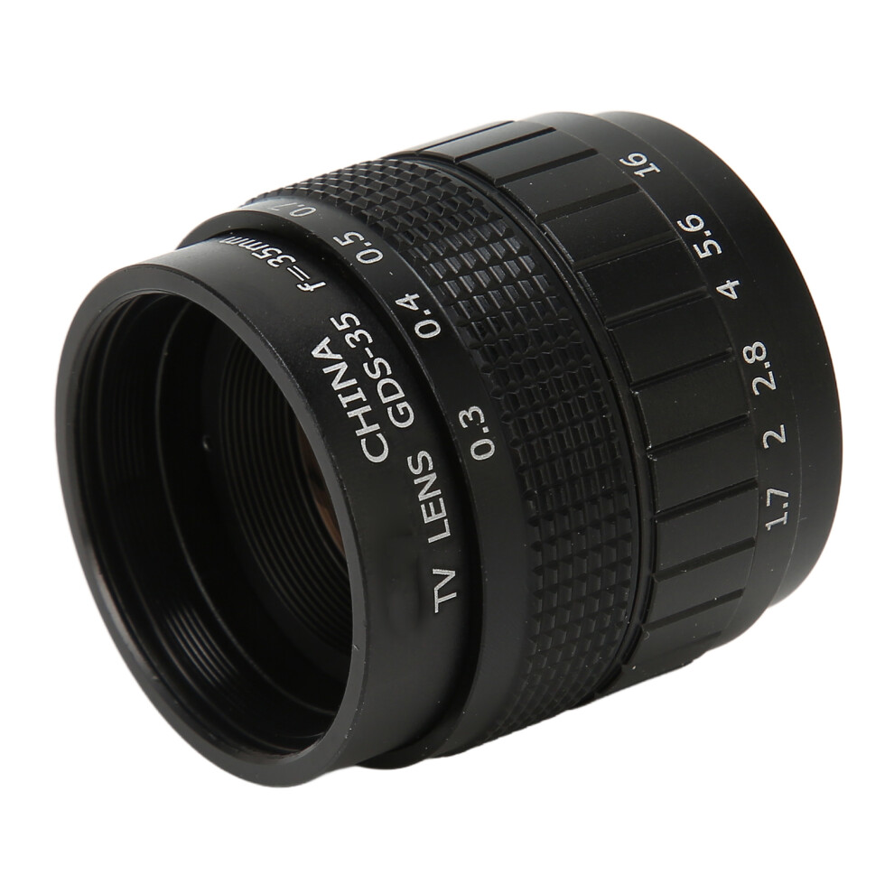 35Mm F1.7 Manual Focus Lens For C-Mount Mirrorless Camera Black 6951332203499