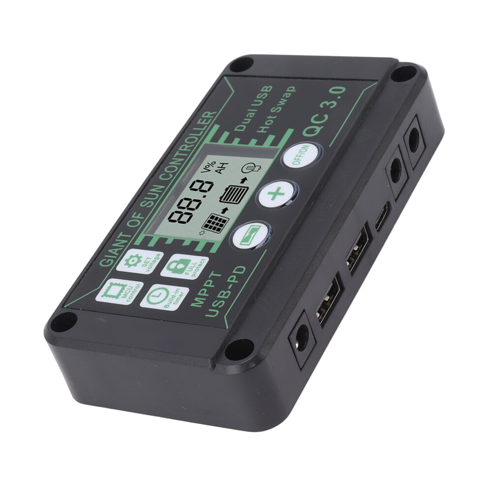20A Mppt Solar Charge Controller For Rv Trailers Boats, 12V/24V Auto 8451332205083