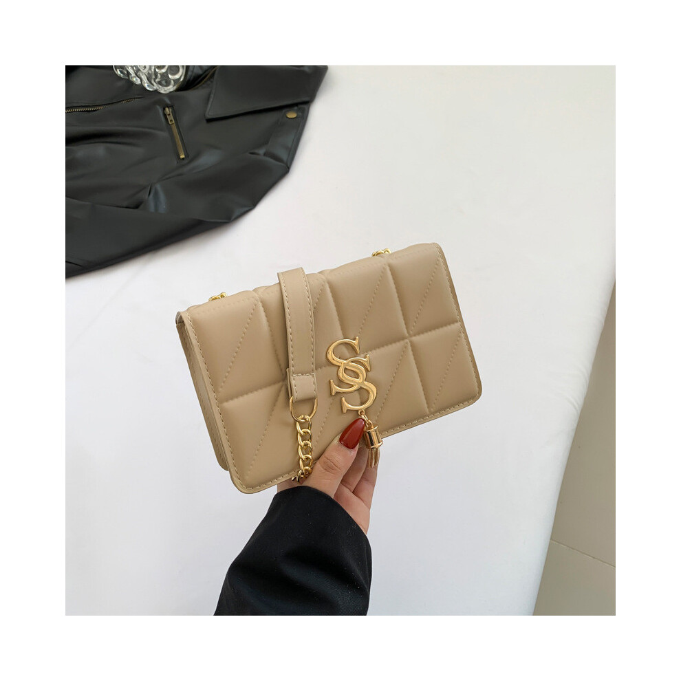 (Khaki) Versatile Square Small Handbag Fashionable Pu Bag Available Colors In Multiple-image-OPC-PJBBY7F-NEW