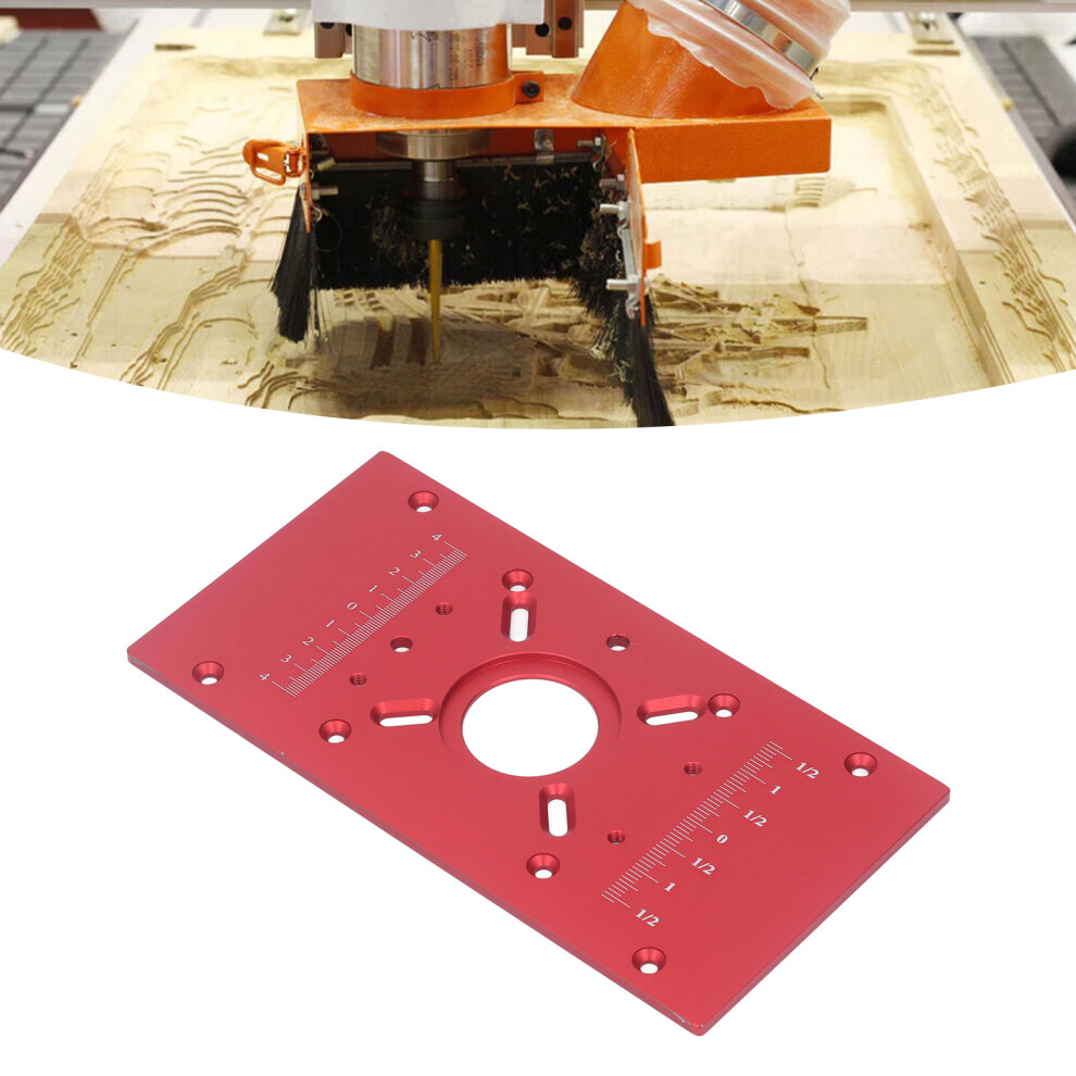 Router Table Insert Plate Aluminum Alloy Lift Base M8 Red Black 8201332206715
