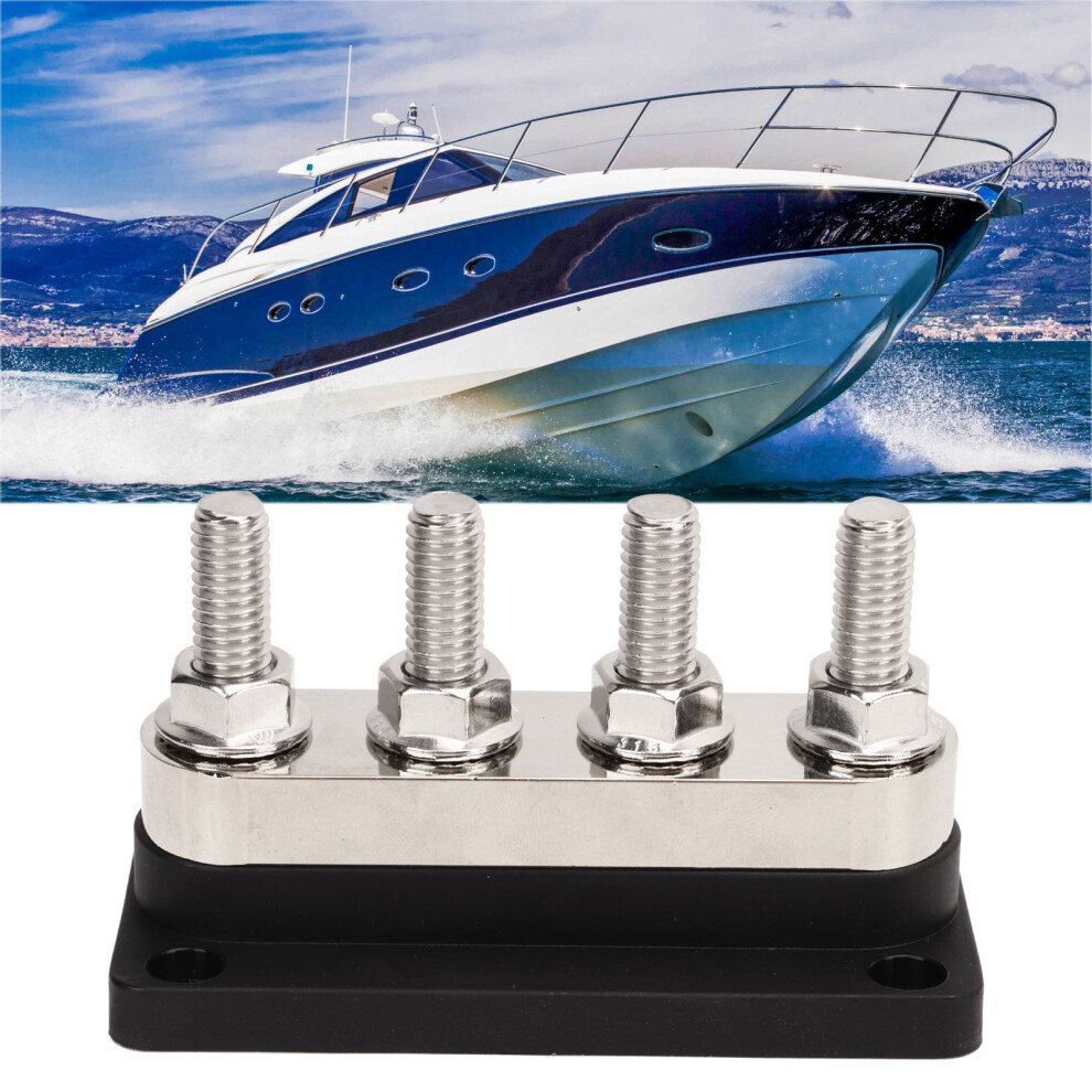 Robust 4 Stud 600A Power Distribution Block For Cars Rvs Yachts 3281332208693