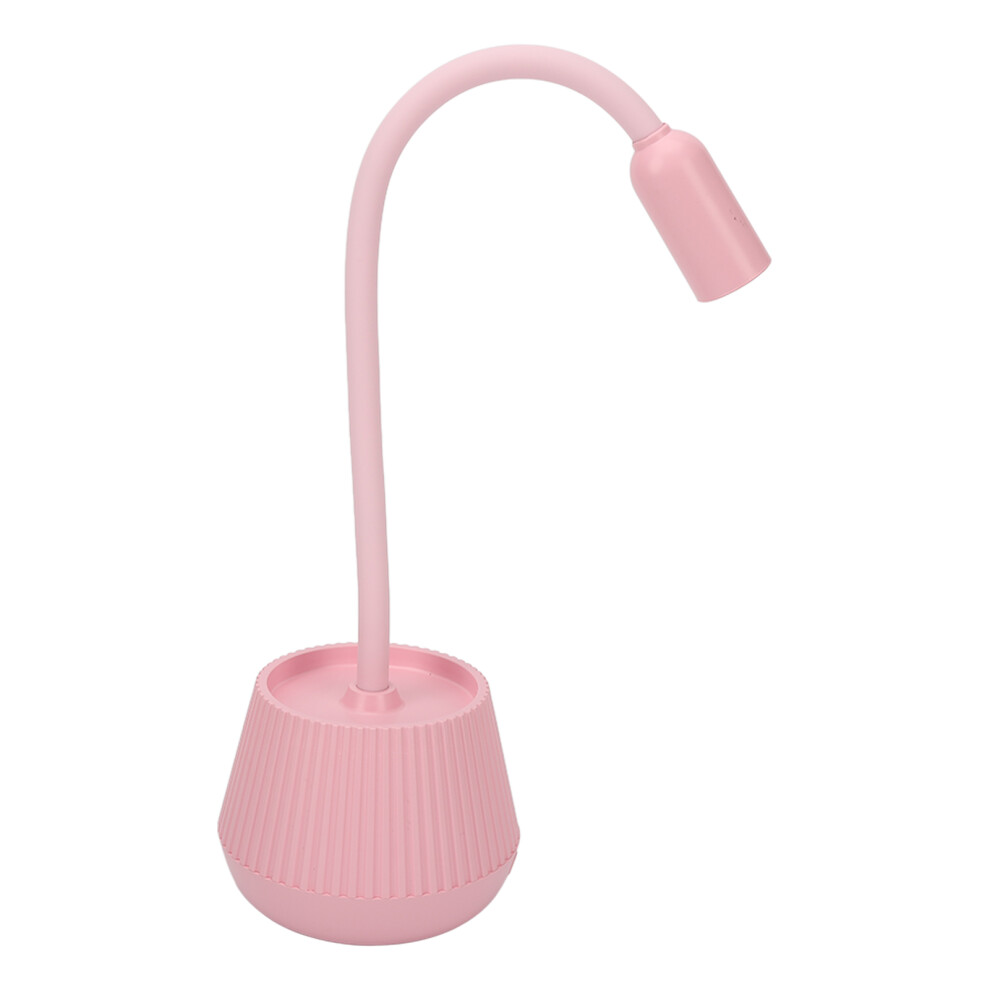 Light/Pink Gooseneck Uv Nail 6W Dual Source Lamp With Timer For Salon