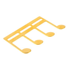 Gold Metal Music Book Clip Note Pattern - Ideal for Piano & Guitar