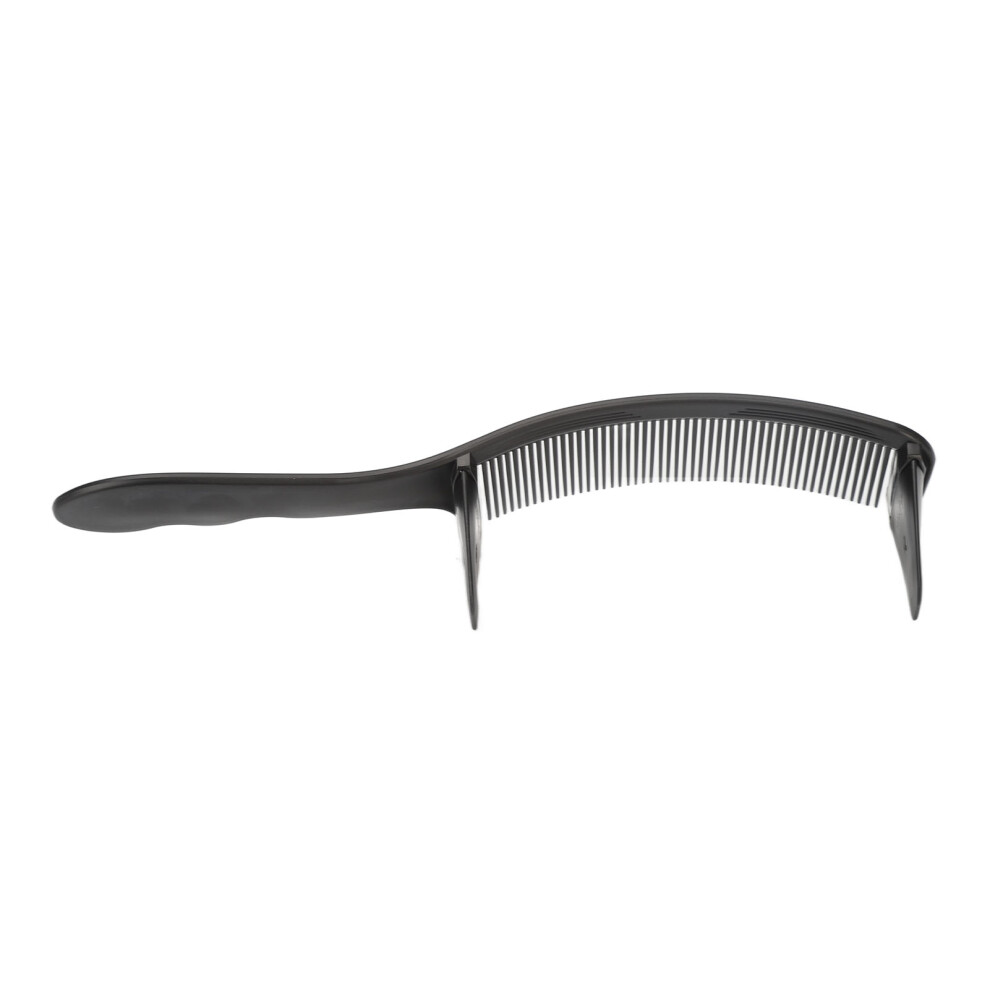 Curved Barber Comb S-Shaped Arc ABS for Flat Top Haircut
