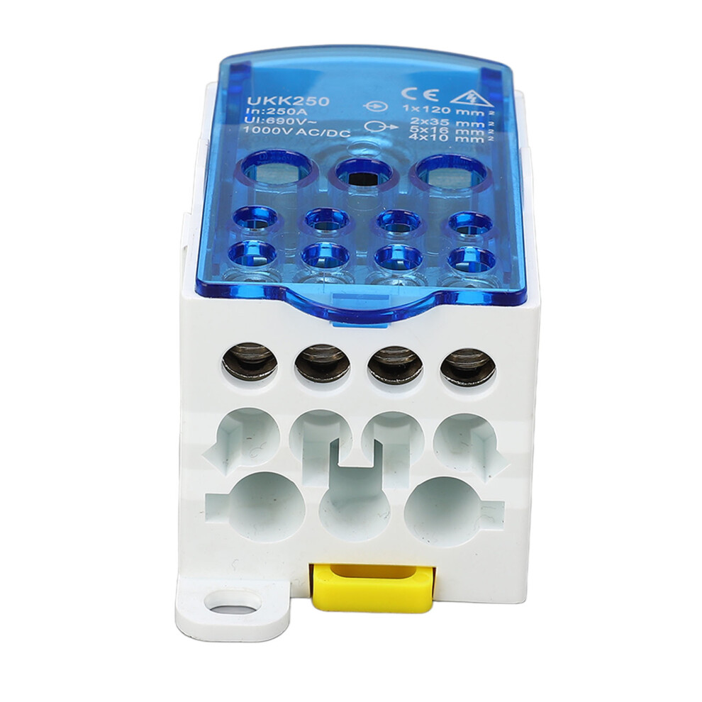 Blue 690V Din Rail Power Distribution Box 250A Single Pole Design 9391332218128