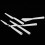 6pcs White Plastic Painting Palette Knives Paint 5