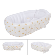 Baby Inflatable Bath Seat for Newborns & Toddlers Folding & Portable with Pump