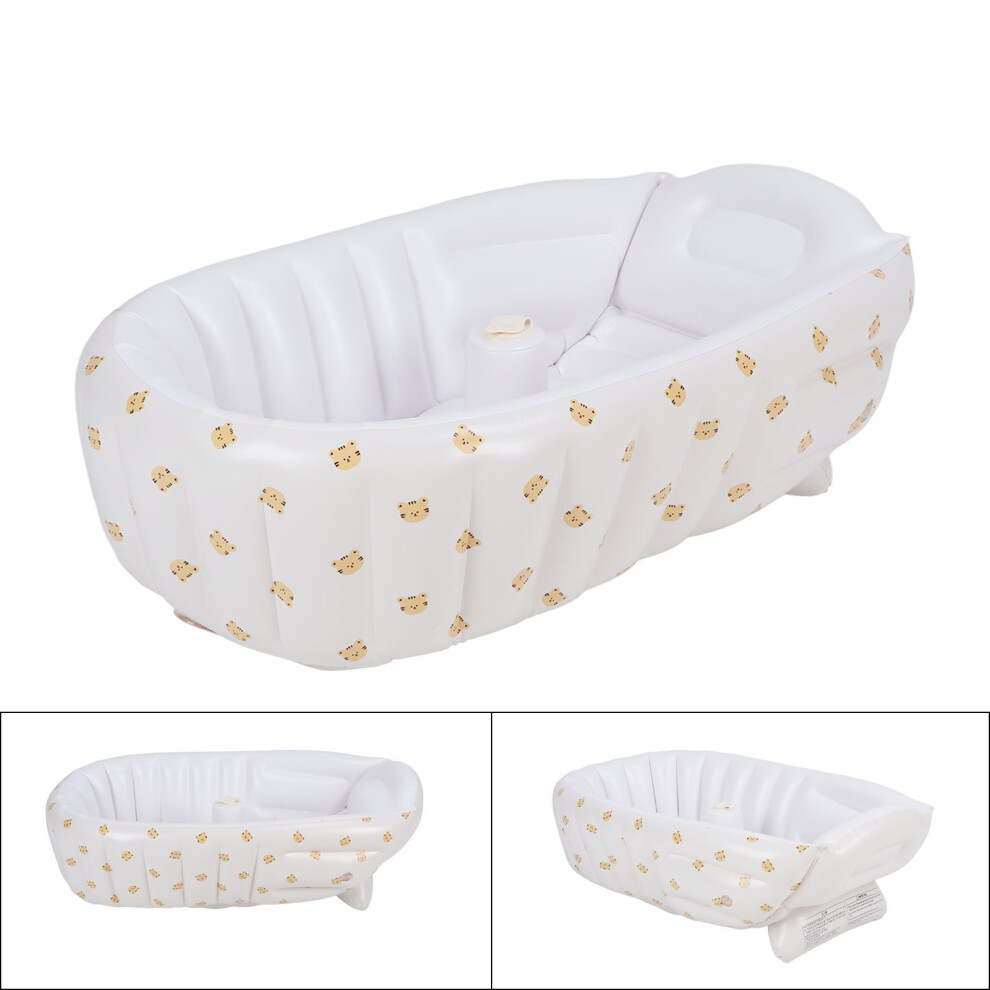 Baby Inflatable Bath Seat for Newborns & Toddlers Folding & Portable with Pump