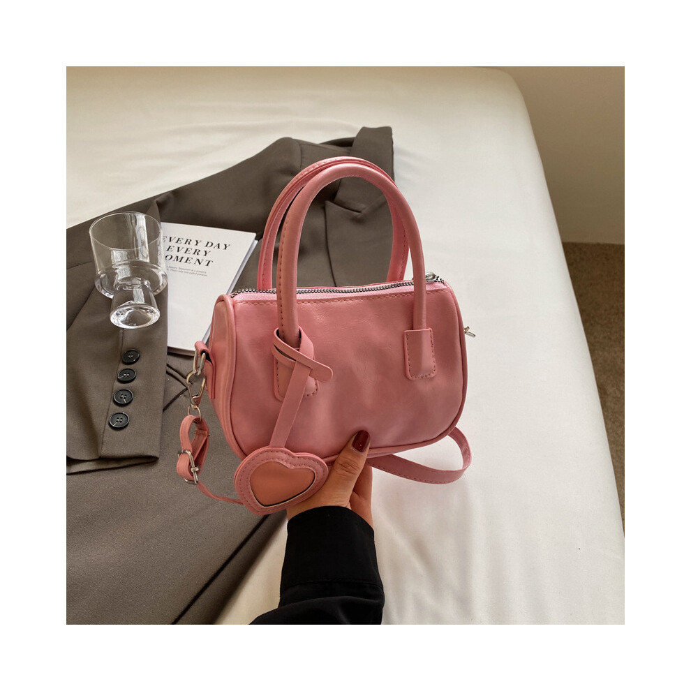 (Pink) Sophisticated Koreaninspired Small Handbag Versatile Pu Leather Bag Crossbody-image-OPC-PJBCCXY-NEW