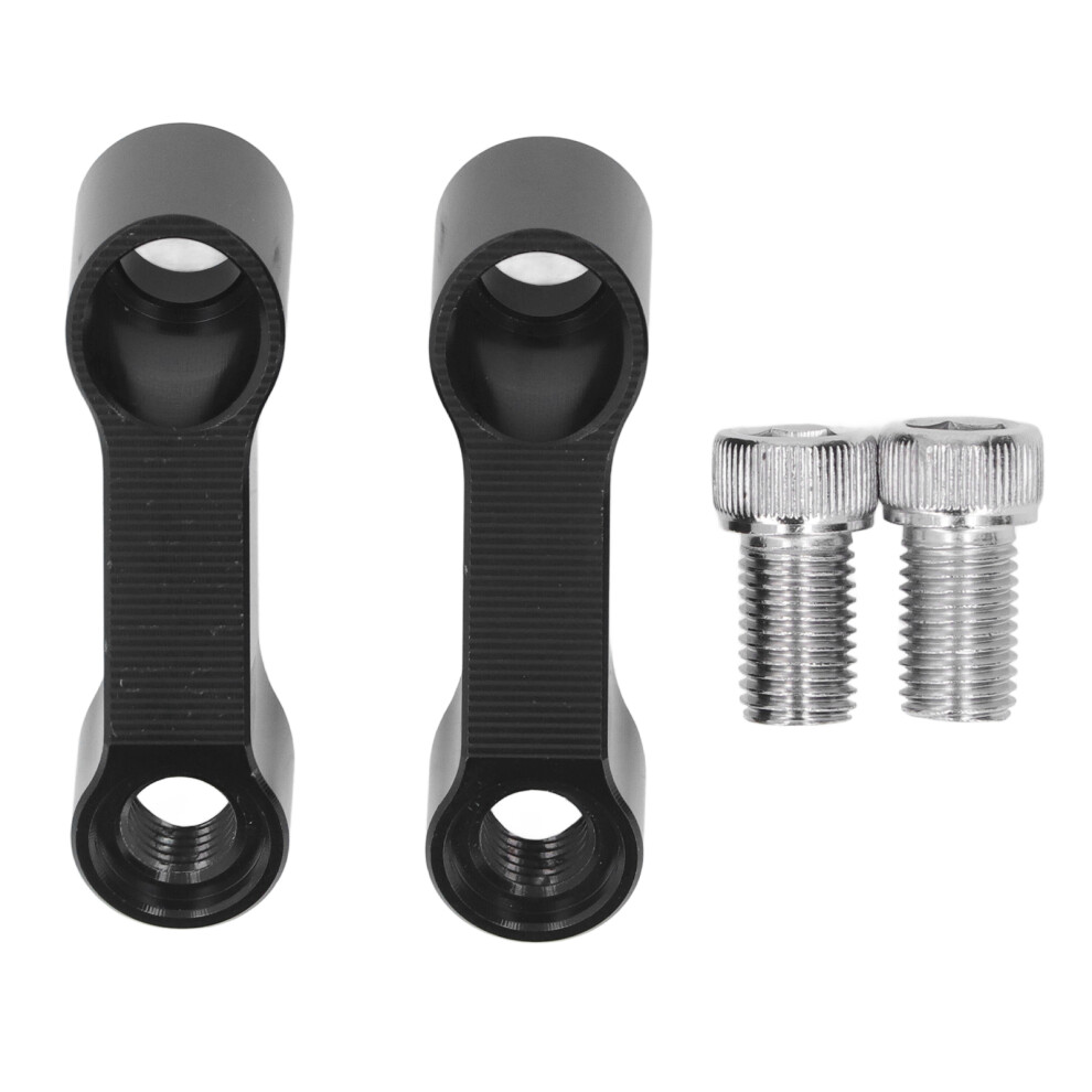 10Mm Mirror Risers Extenders Aluminium Alloy Black 9121376179549