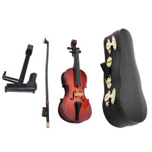 5.5in Wooden Miniature Cello Replica with Case