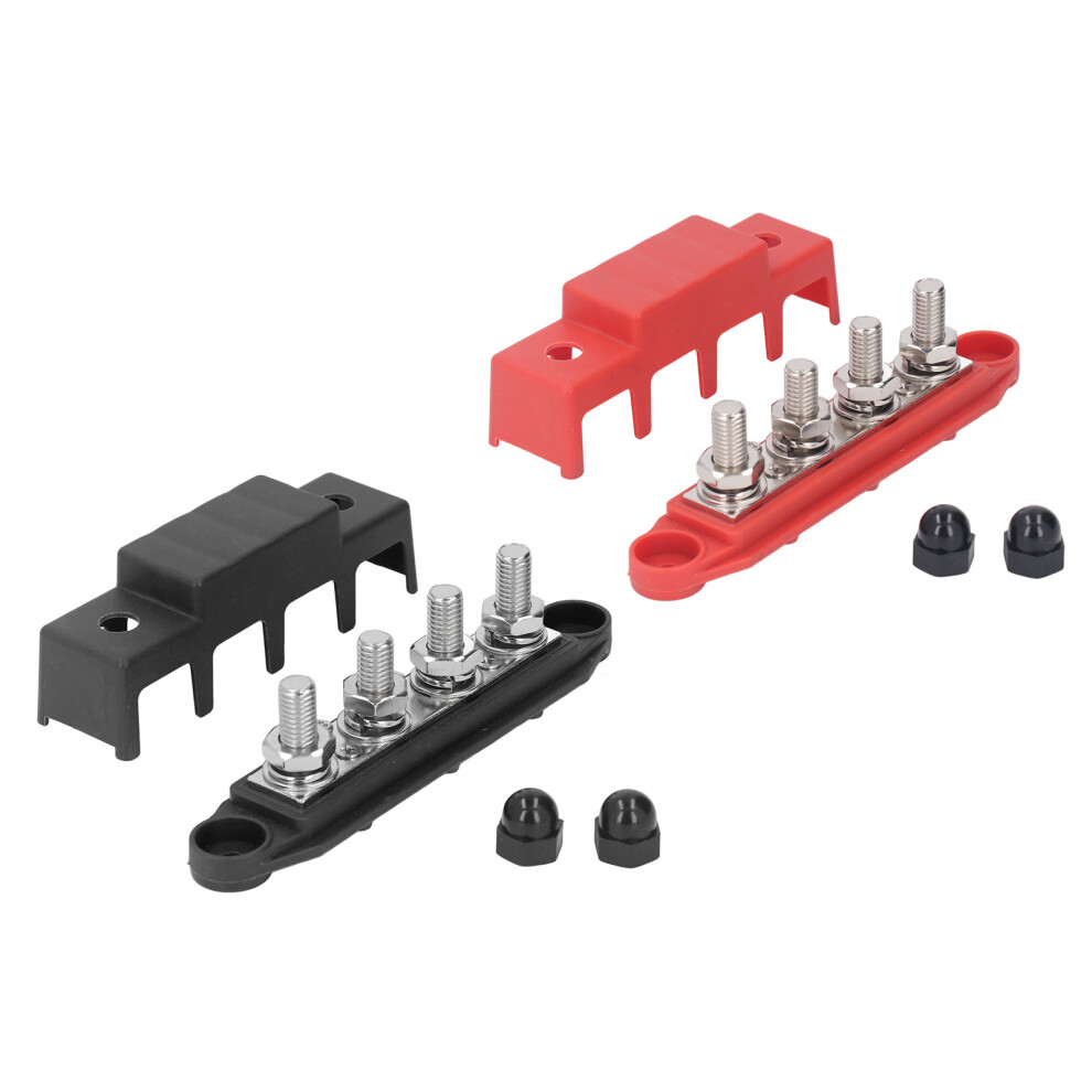2Pcs 48V 250A Heavy Duty Bus Bar Terminal Block For Rv Marine 7901332231007