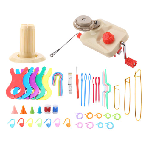 Knitting Wool Winder Kit with Winder Pin Counter 2