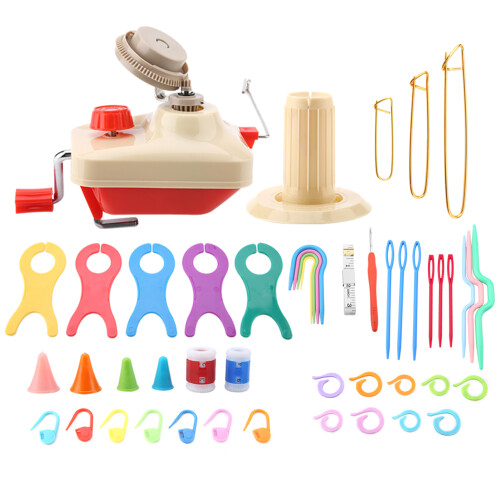 Knitting Wool Winder Kit with Winder Pin Counter 1