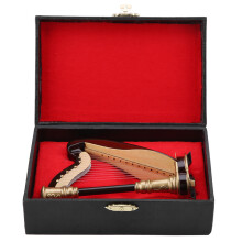 Wooden Miniature Harp Replica with Gift Case