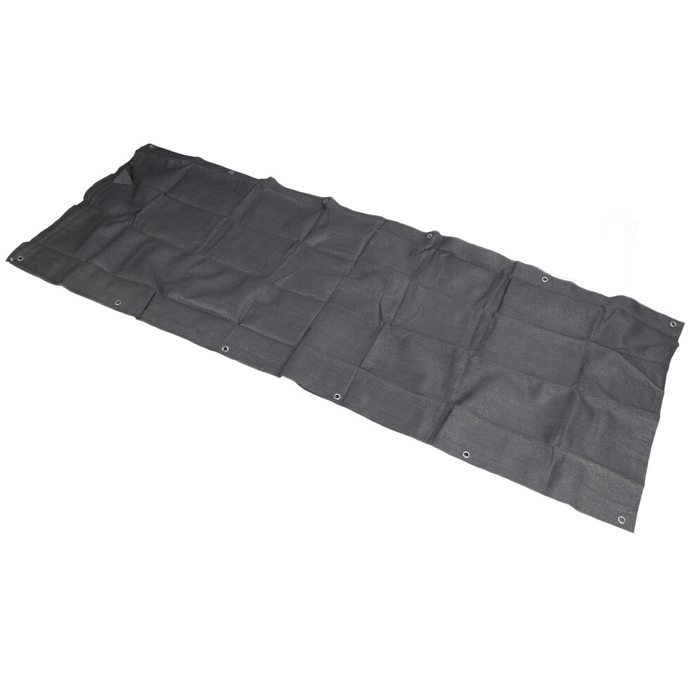 Hdpe Balcony Privacy Screen Fence Cover 0.9X5m Uv Protection Dark Gray 9351332235747