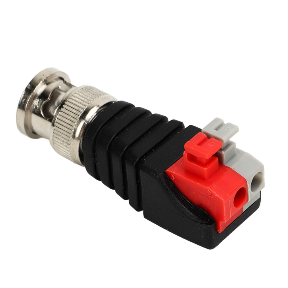 10Pcs Bnc Male Connectors Spiral Button Video Cctv Camera Adapter 7891332244728