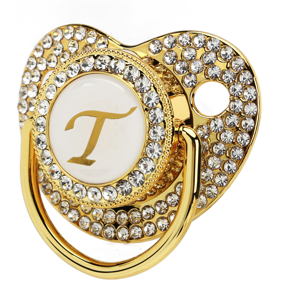 Lightweight Pacifier With Soft Skin-Like Silicone Texture Golden