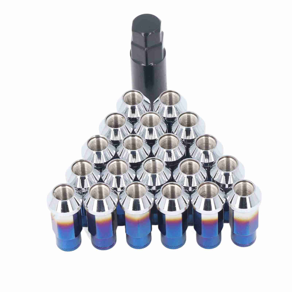 20Pcs M12x1.25 Metal Wheel Lug Nuts Universal Car 9121376183836