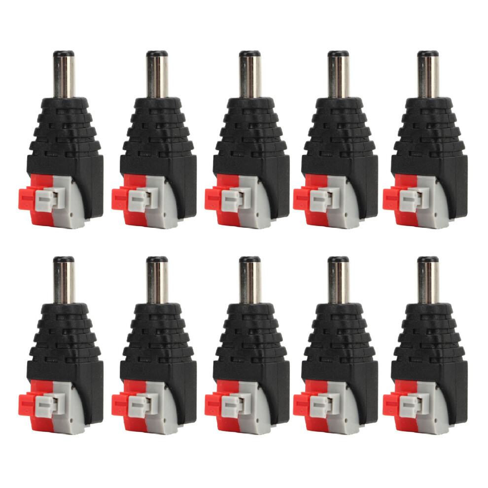 10Pcs Bnc Male Coaxial Connectors For Cctv Surveillance Video Cameras 8001332247646