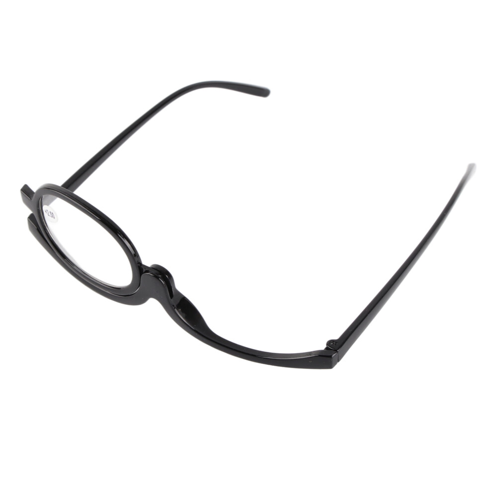 Women's Magnifying Eye Makeup Glasses with Flip Down Lens +2.50 and Case