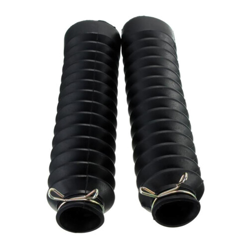 2Pcs 42mm Motorcycle Rubber Front Fork Covers 1