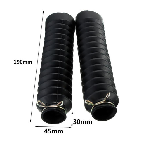 2Pcs 42mm Motorcycle Rubber Front Fork Covers 2