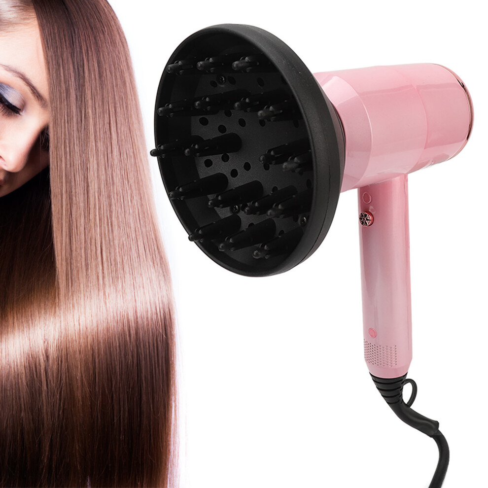 Pink High Powered Hair Dryer With Overheat & Negative Ion Protection 220V Uk Plug