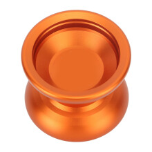Kinder-Aluminium-Yoyo-Spielzeug mit stabilem Dreh, Orange, inklusive Schnüre & Handschuh