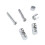 Metal-E-Gitarrensaitenführer Roller String Tree Guide Retainer Silber Ersatz 10