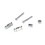 Metal-E-Gitarrensaitenführer Roller String Tree Guide Retainer Silber Ersatz 12