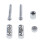 Metal-E-Gitarrensaitenführer Roller String Tree Guide Retainer Silber Ersatz 2
