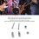 Metal-E-Gitarrensaitenführer Roller String Tree Guide Retainer Silber Ersatz 3