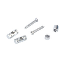 Metal-E-Gitarrensaitenführer Roller String Tree Guide Retainer Silber Ersatz
